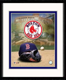 Boston Red Sox Photo Double Matted & Framed