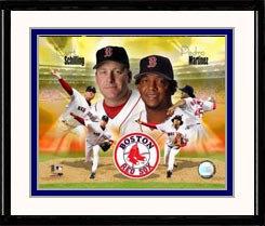 Boston Red Sox Photo Double Matted & Framed