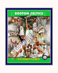 Boston Celtics Photo Double Matted