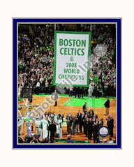 Boston Celtics Photo Double Matted