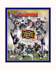 New England Patriots Photo Double Matted