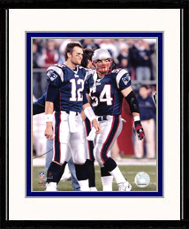 New England Patriots Photo Double Matted & Framed