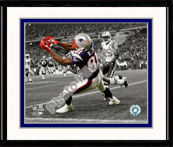 New England Patriots Photo Double Matted & Framed